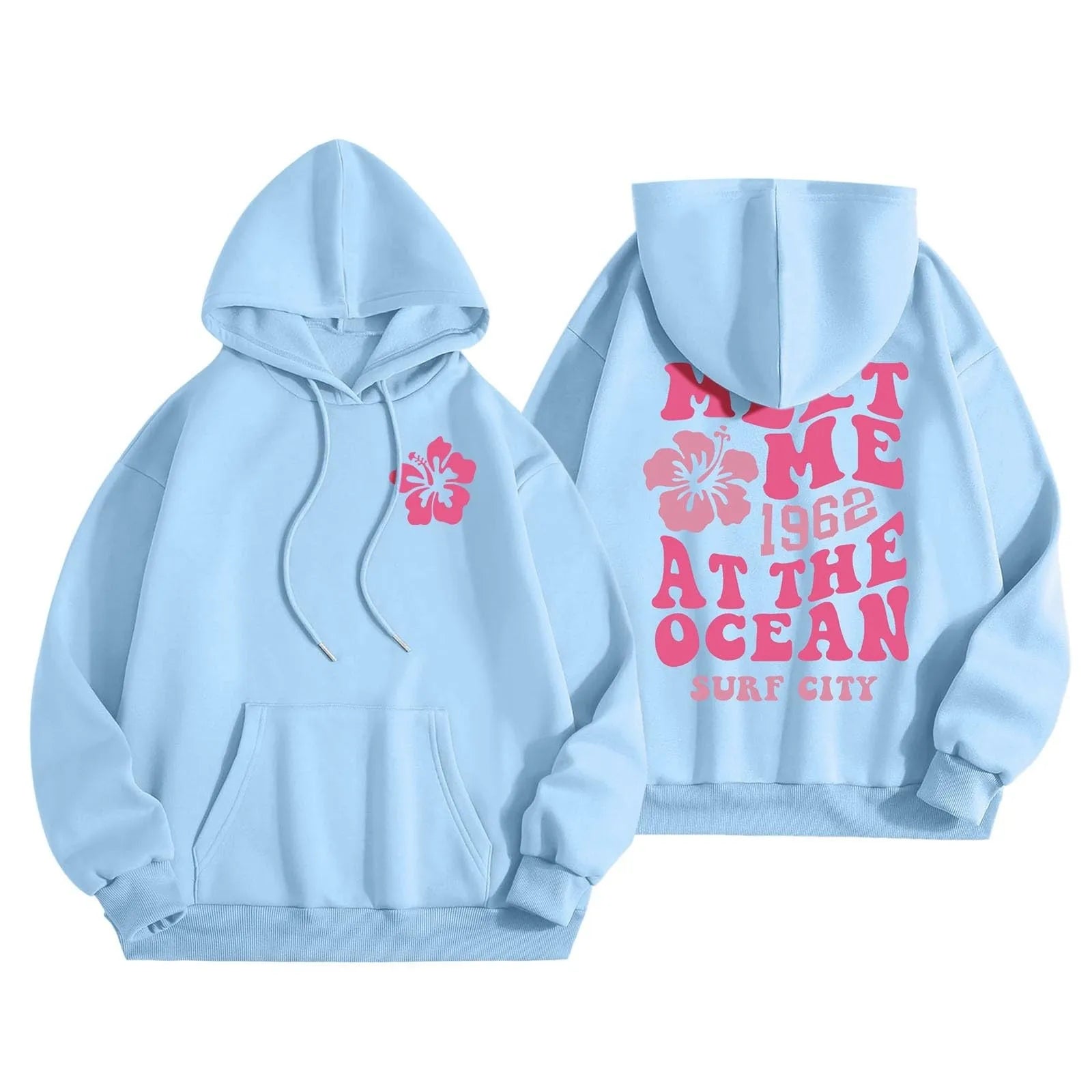 Autumn Sports Stylish Hoodie Letter Print With Thick Long Sleeves Basics Sweatshirt Loose-Fit Casual Hooded Clothing Ropa Mujer