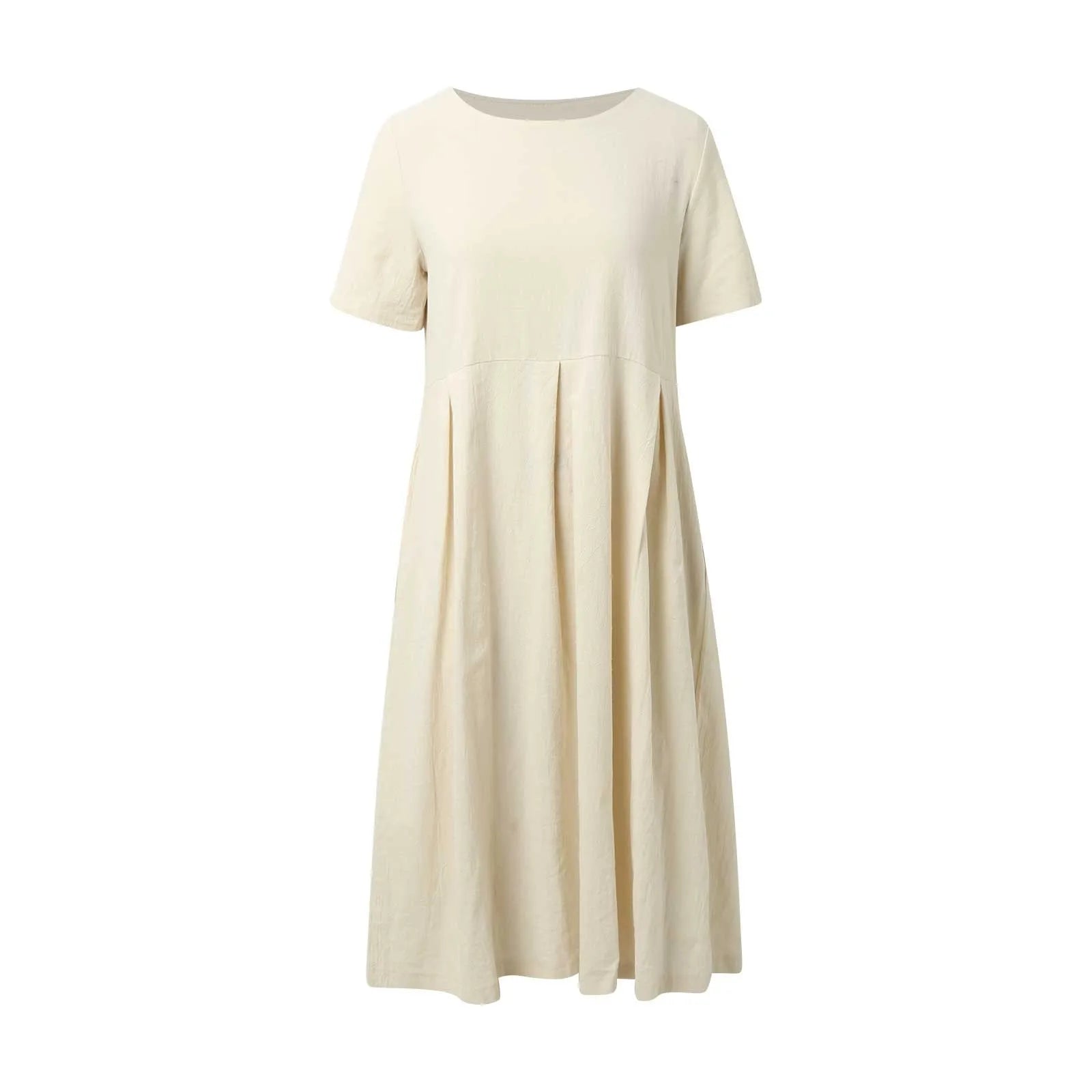 Dresses For Women Long Sleeve Fall Women Fashion Solid Loose Dress Pullover Round Neck Over The Knee Cute Fall Dress For Women