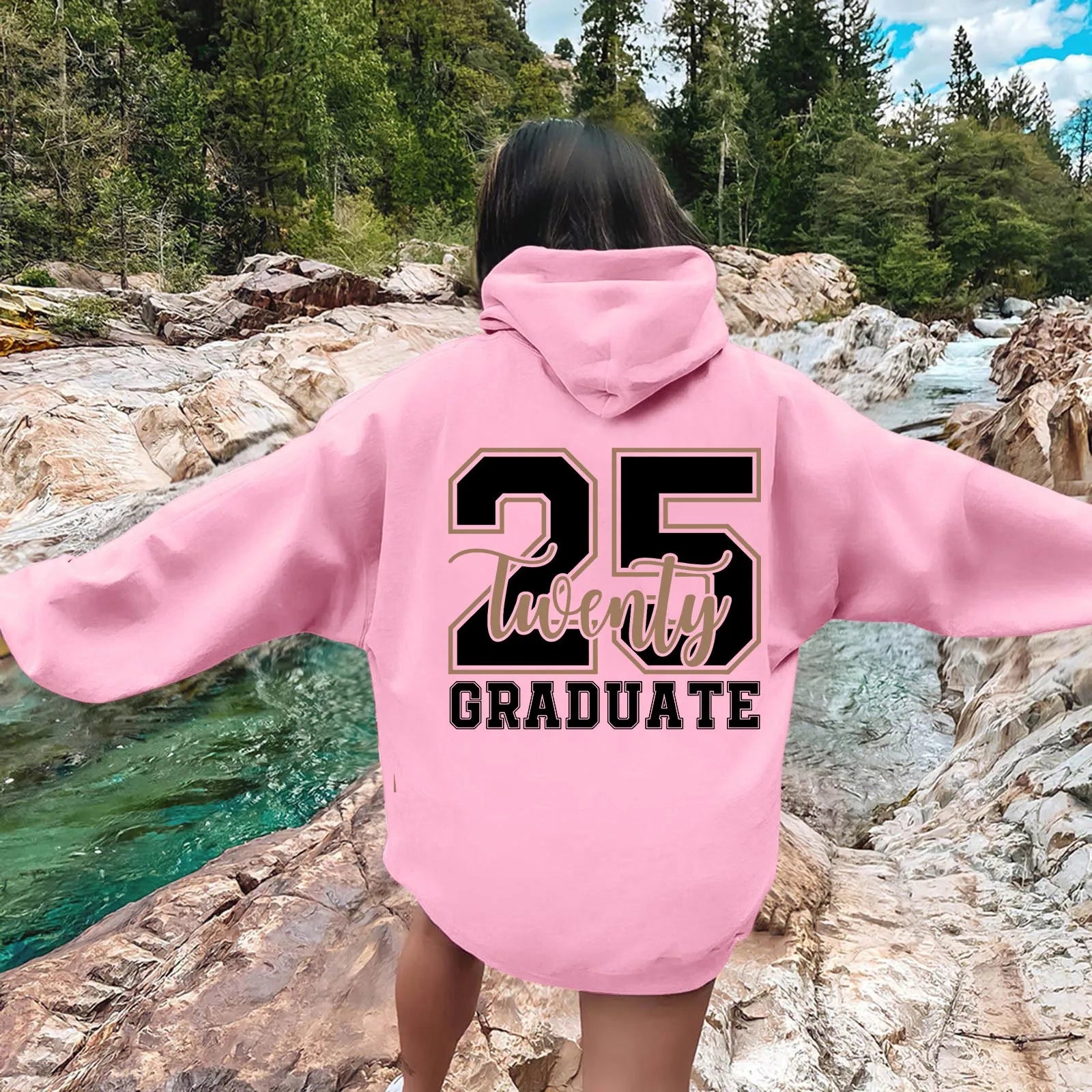 Korean Chic Plus Size Outerwear Womens Letter Print Loose Sweatshirt Simple Thin Hoodie Trendy Loose-Fit Casual Sportswear худи