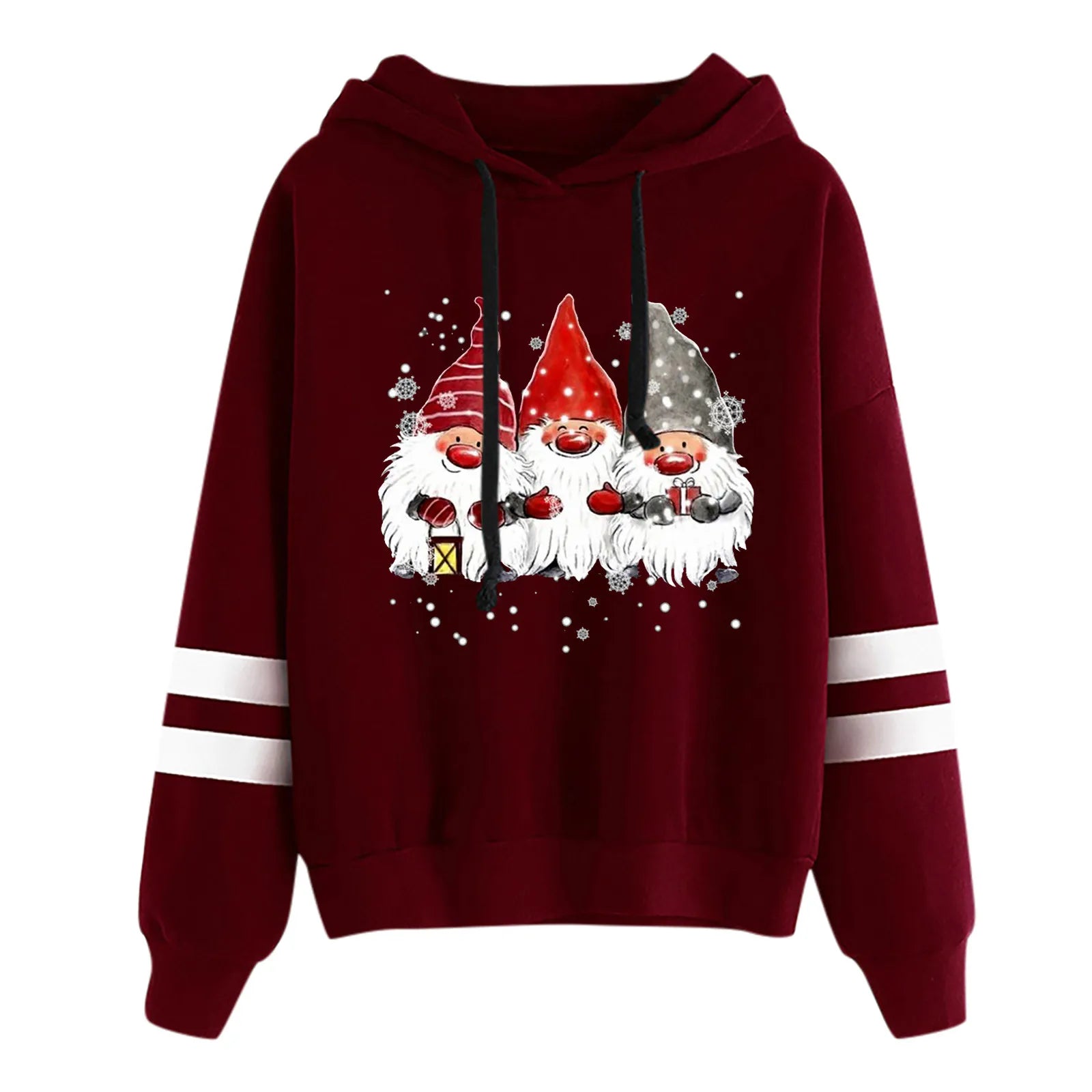 Long Sleeve Women'S Sweatshirt Top Christmas Printed Fashion O-Neck Hoodies Autumn Cute Girl Clothes Outwear толстовка женская