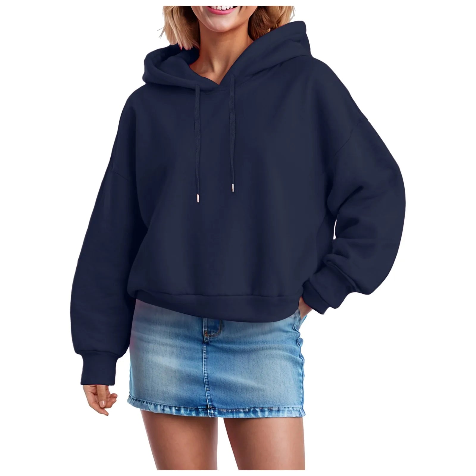 Spring Hip Hop Streetwear Women Oversized Solid Color Stylish Drop Shoulder Sweatshirt Harajuku Baseball Uniform Hoodie Sudadera