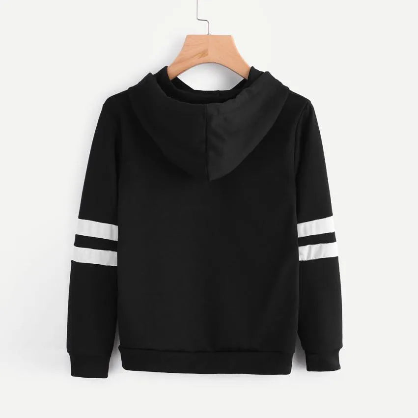 Fashion Long Sleeve Sweatshirt Womens Hip Hop Street Planetary Printing Female Hoodies Fashion Oversize Loose New Sweatshirts